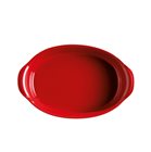 Plat à four ovale Ultime 35 cm en céramique rouge Grand Cru Emile Henry