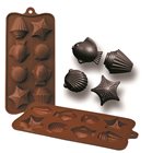 Silikonform für 8 Schokoladefiguren