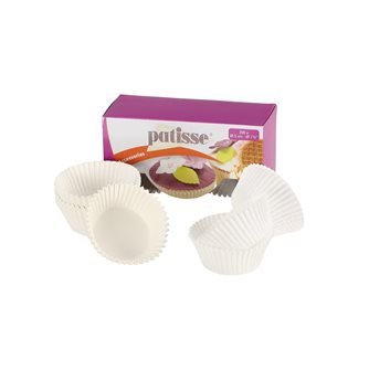 Papierförmchen für Cupcakes, weiß, 5 cm Durchmesser