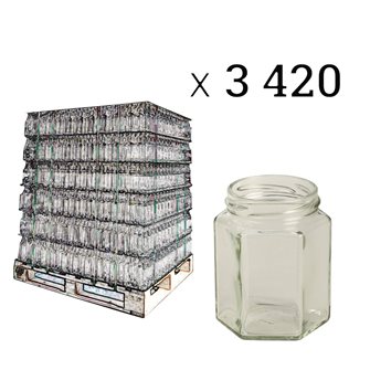 Gläser hexagonal 195 ml, 3420 Stück