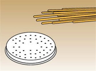 Filière en bronze 5 cm à spaghettis de 2 mm de large pour machine à pâtes pro 370 W
