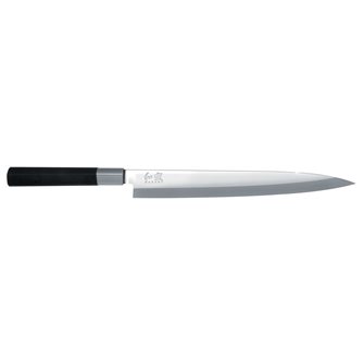 Yanagiba 24 cm couteau à sashimis japonais forgé Kai Wasabi Black fabriqué au Japon